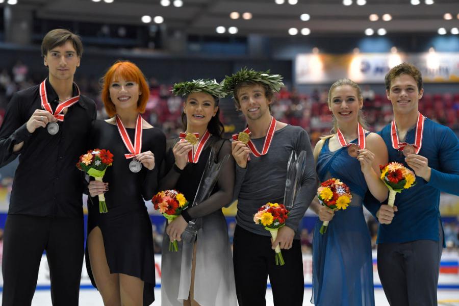 GP Tiffani Zagorski Jonathan Guerreiro(RUS) Kaitlin Hawayek Jean Luc Baker(USA) Rachel Parsons Michael Parsons(USA)2018©ISU 1060106450