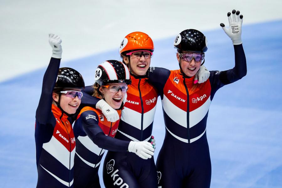 Ladies Relay Team Netherlands ESTSSC 2019©International Skating Union (ISU) 1081829104