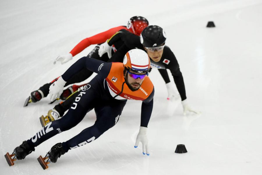 WCSTSS Sjinkie Knegt(NED) Kazuki Yoshinaga(JPN)2018©International Skating Union(ISU) 1060099276